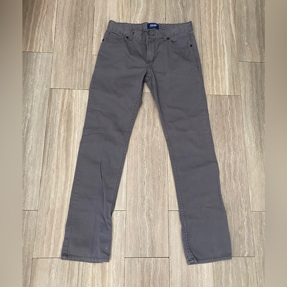 Old Navy Boys Jeans Size 14 Gray Grey Skinny Casual Pants Jeans - Picture 1 of 4